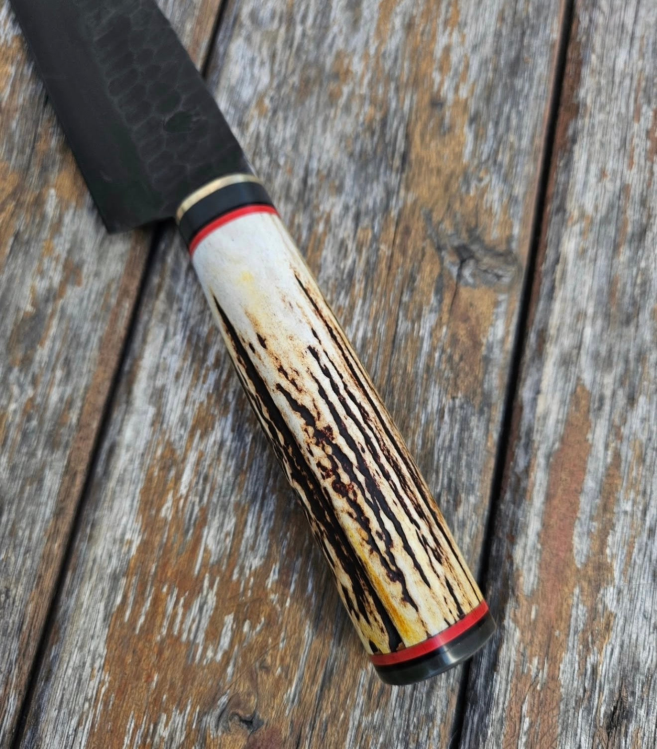 Handmade Kiritsuke Chef Knife – Forged Chef Knife with Antler Handle Unique Blades Runner