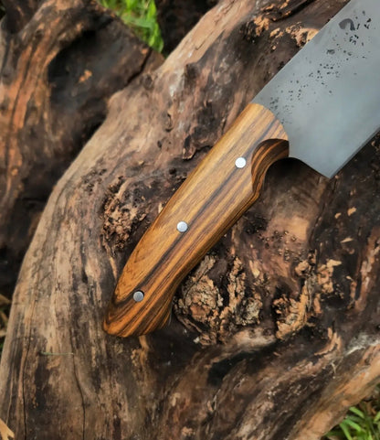 Handmade Gyuto Chef Knife with Forged Steel Blade & Wood Handle Unique Blades Runner