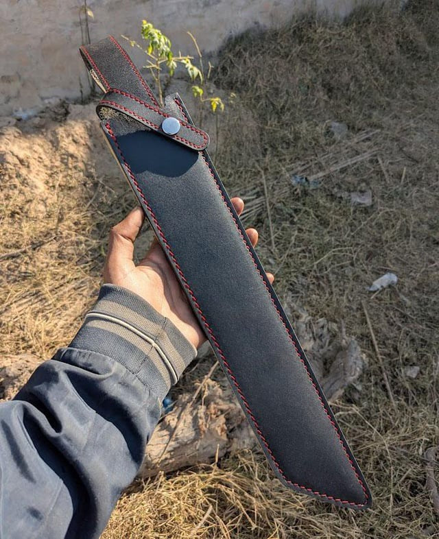 Custom Handmade High Carbon Steel Machete with Micarta Handle Unique Blades Runner