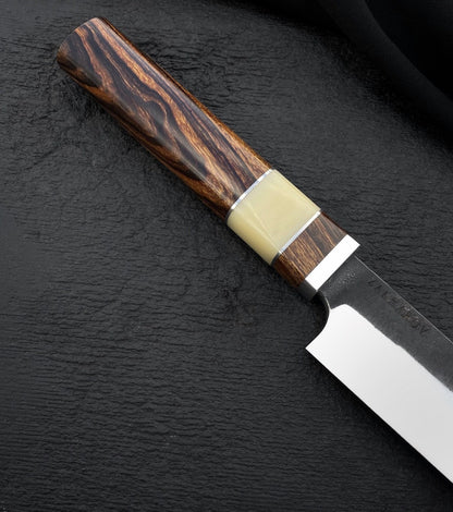 Meat Slicer Knife – Handmade 10 Inch 440C, Wood Handle & Leather Sheath