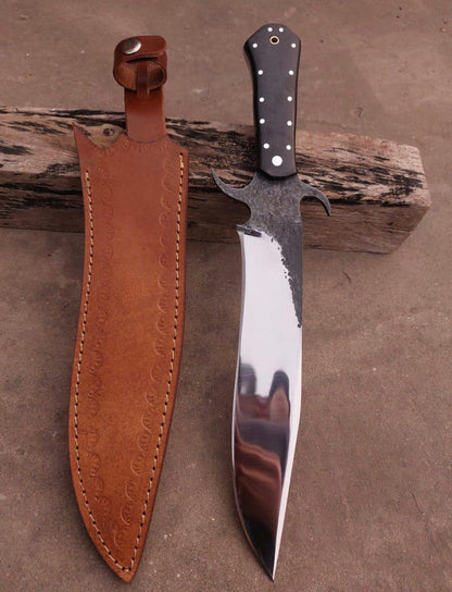 Handmade Mirror Polish Bowie knife - High Carbon Steel Blade with Micarta Handle Unique Blades Runner