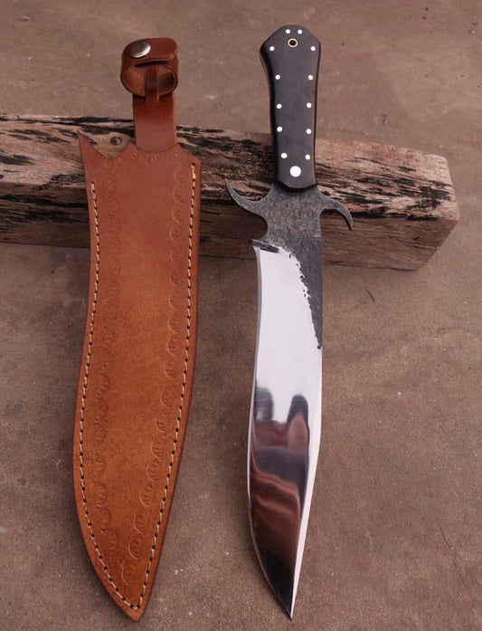 Handmade Mirror Polish Bowie knife - High Carbon Steel Blade with Micarta Handle Unique Blades Runner