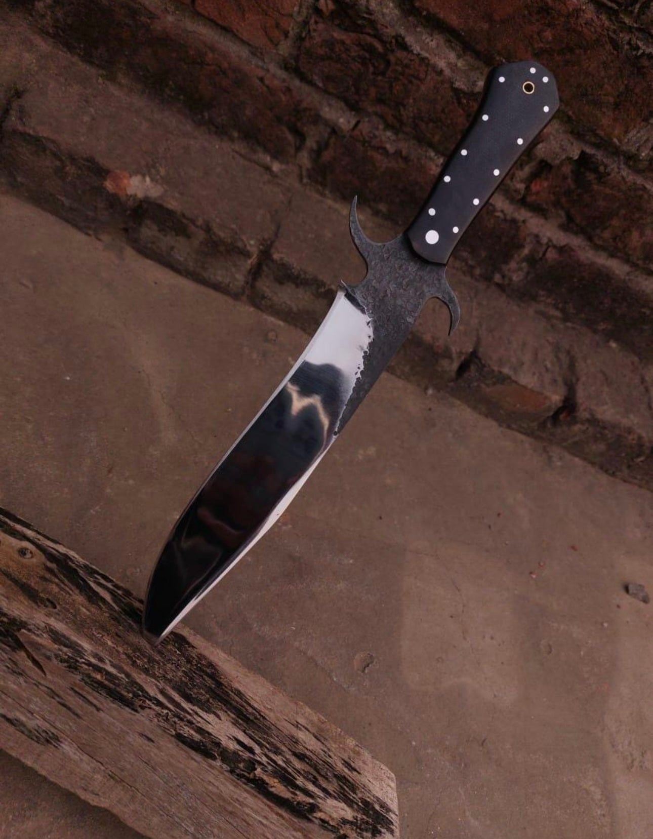 Handmade Mirror Polish Bowie knife - High Carbon Steel Blade with Micarta Handle Unique Blades Runner