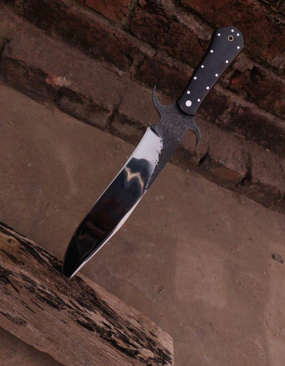 Handmade Mirror Polish Bowie knife - High Carbon Steel Blade with Micarta Handle Unique Blades Runner