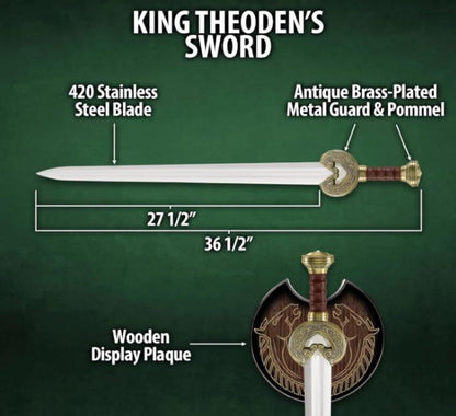 Herugrim Sword of King Theoden | Rohan Lord of the Rings Fantasy Sword Unique Blades Runner