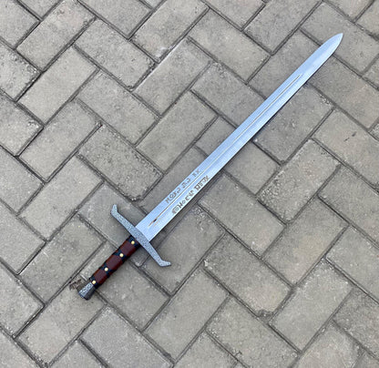 Excalibur Sword Replica Carbon Steel | Handmade King Arthur Sword Unique Blades Runner