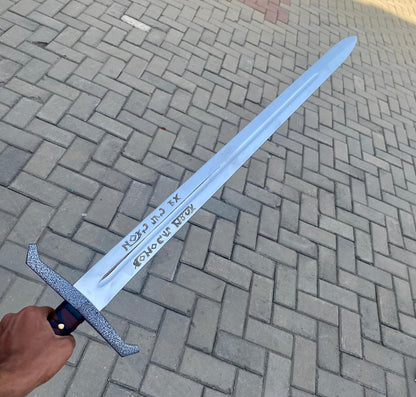 Excalibur Sword Replica Carbon Steel | Handmade King Arthur Sword Unique Blades Runner