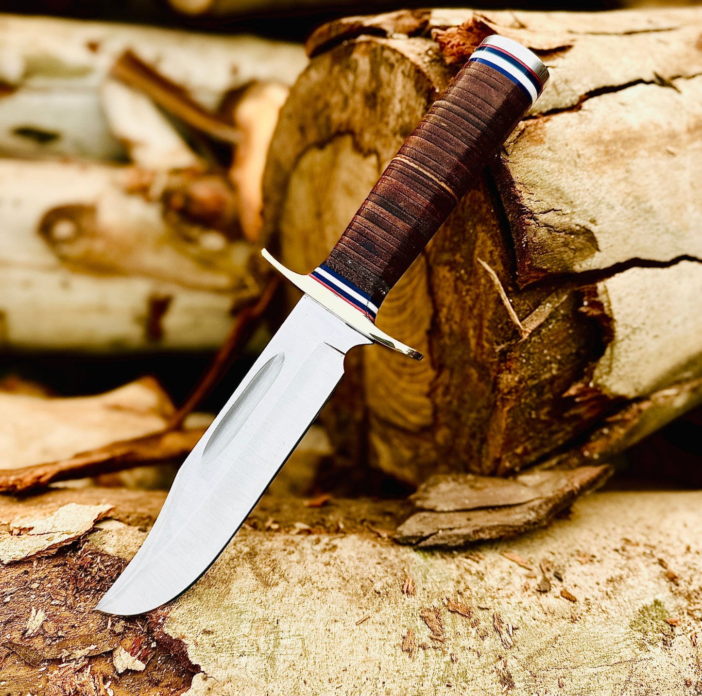 Compact Bowie Knife | Best Gift for Hunting & Survival | Leather Sheath Unique Blades Runner
