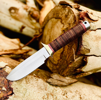 Camping Bowie Knife | Best Gift for Hunting & Survival | Leather Sheath Unique Blades Runner