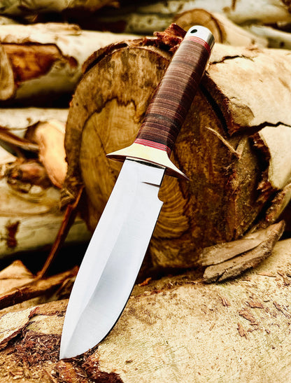 Camping Bowie Knife | Best Gift for Hunting & Survival | Leather Sheath Unique Blades Runner