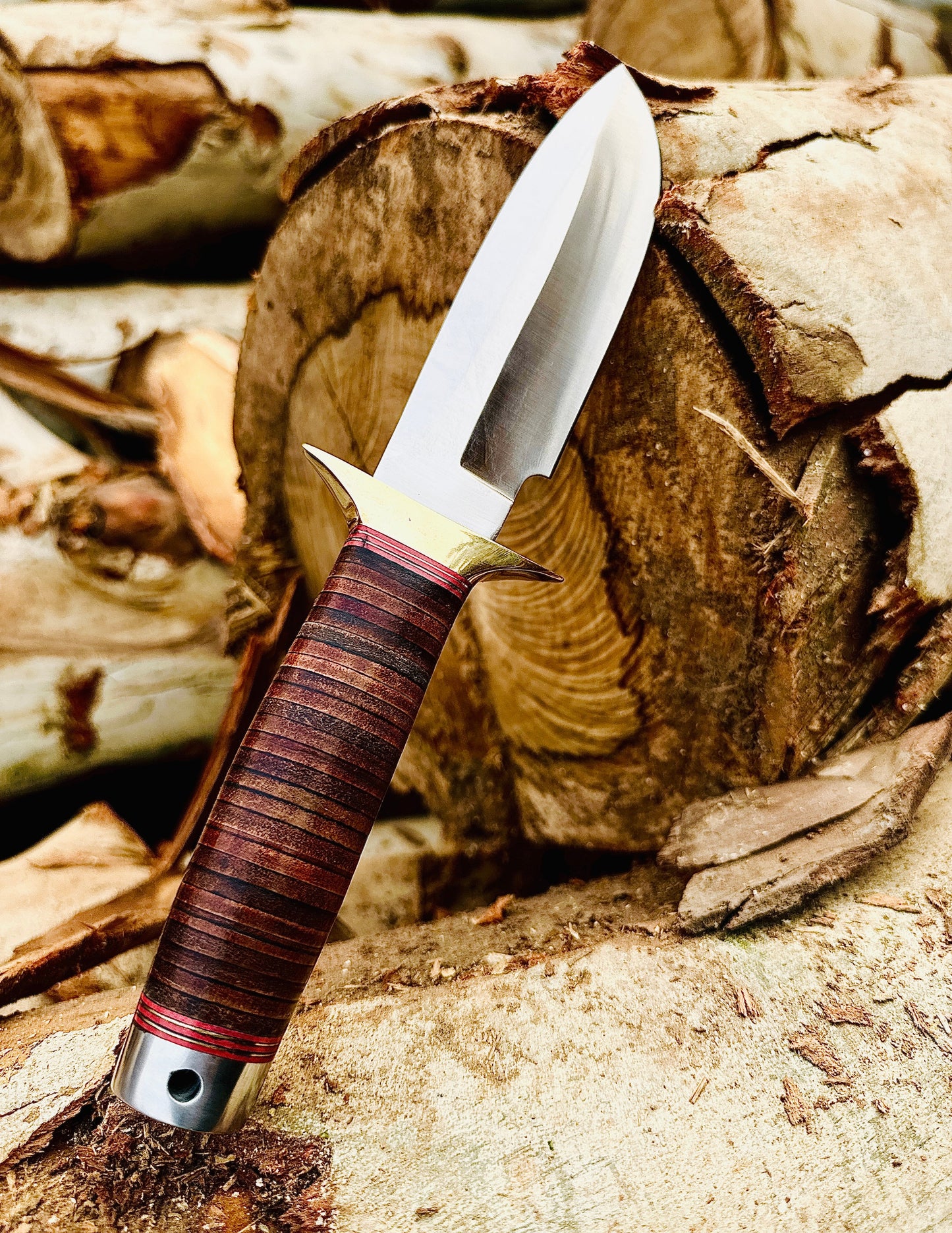 Camping Bowie Knife | Best Gift for Hunting & Survival | Leather Sheath Unique Blades Runner