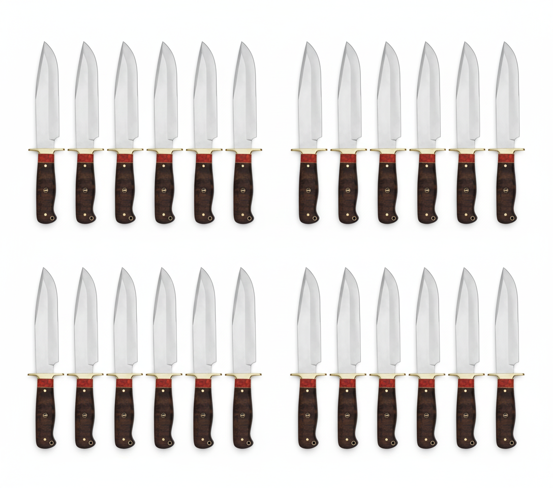 Lot of 20 Bowie Knives | Handmade Classic Bowie Knife Bulk Set with Sheaths Unique Blades Runner