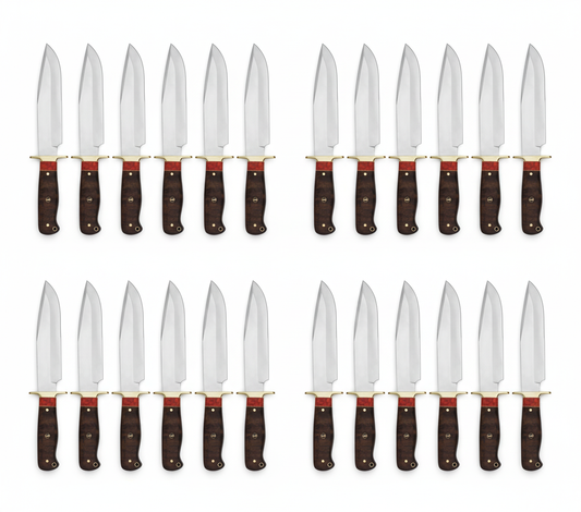 Lot of 20 Bowie Knives | Handmade Classic Bowie Knife Bulk Set with Sheaths Unique Blades Runner