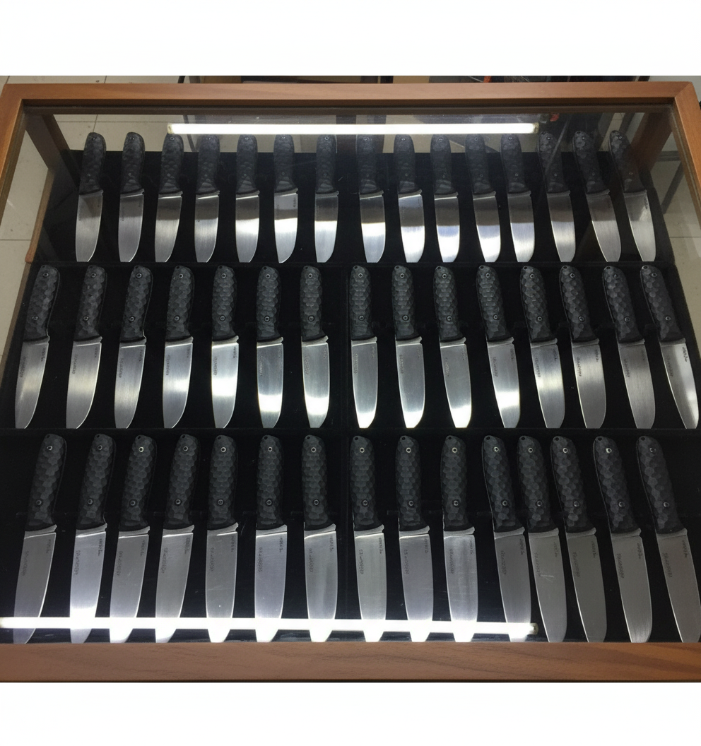 Lot of 50 Carbon Steel Knives | Handmade Polished Blade Display Set Unique Blades Runner