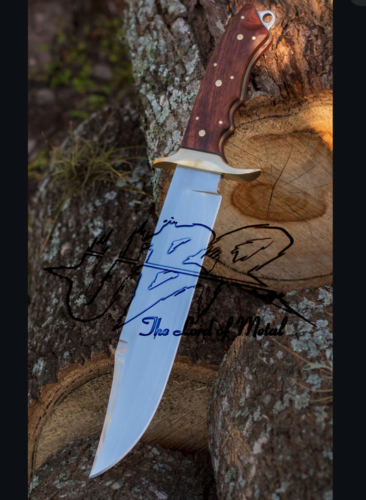 Mirror Polish Bowie Knife