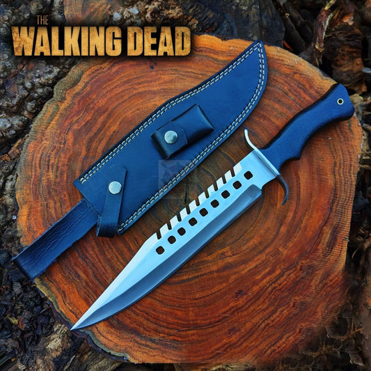 Negan Bowie Knife Full Tang – Zombie Movie Knife – Walking Dead Collectible
