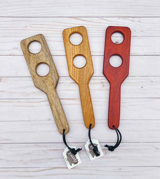 Wood Spanking Paddle & Hairbrush Paddle | Kinky BDSM Gift