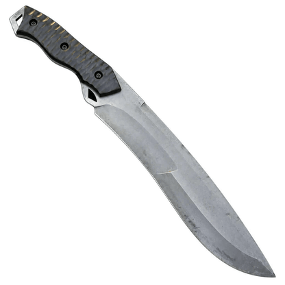 Acid Washed Tracker Knife – Carbon Steel Blade with Micarta Grip - Unique Blades Runner