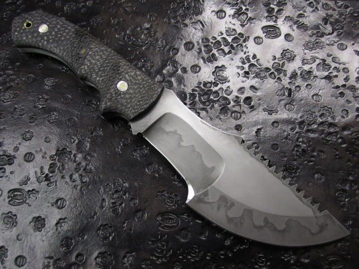 Hamon Finish Tracker Knife | Micarta Handle Collector Edition Unique Blades Runner