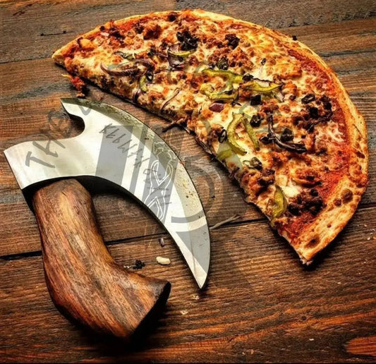 Best Pizza Cutter – Best Gift for Birthdays, Anniversaries, and Easter – Includes Leather Sheath - Unique Blades Runner