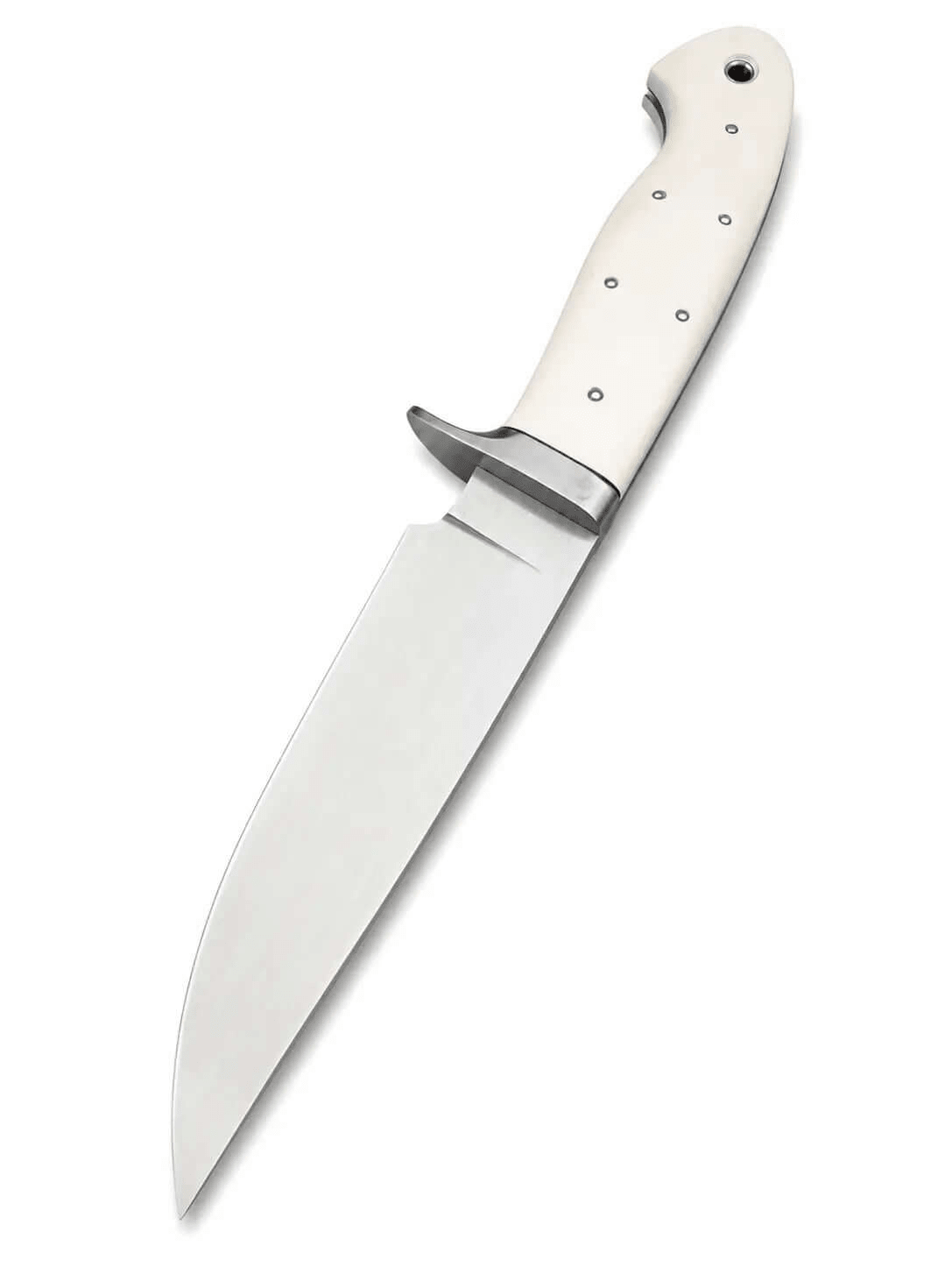 Bone Handle Hunting Knife – Handmade Fixed Blade with Stainless Guard - Unique Blades Runner