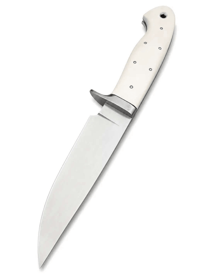 Bone Handle Hunting Knife – Handmade Fixed Blade with Stainless Guard - Unique Blades Runner