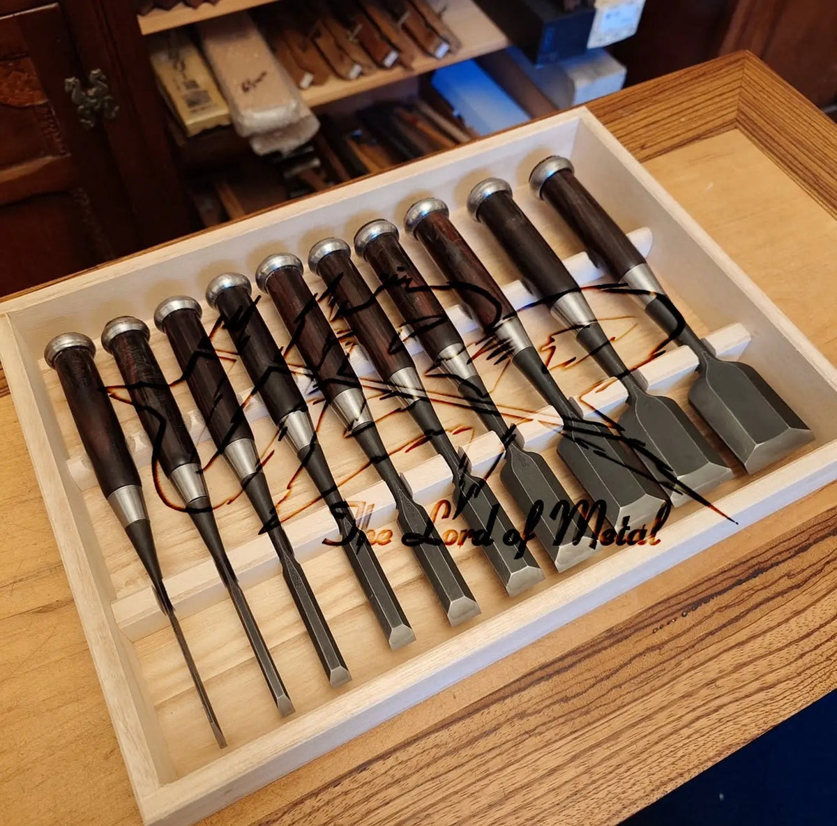 Carbon Steel Premium Chisel Set - Durable & Precision Tools - Unique Blades Runner