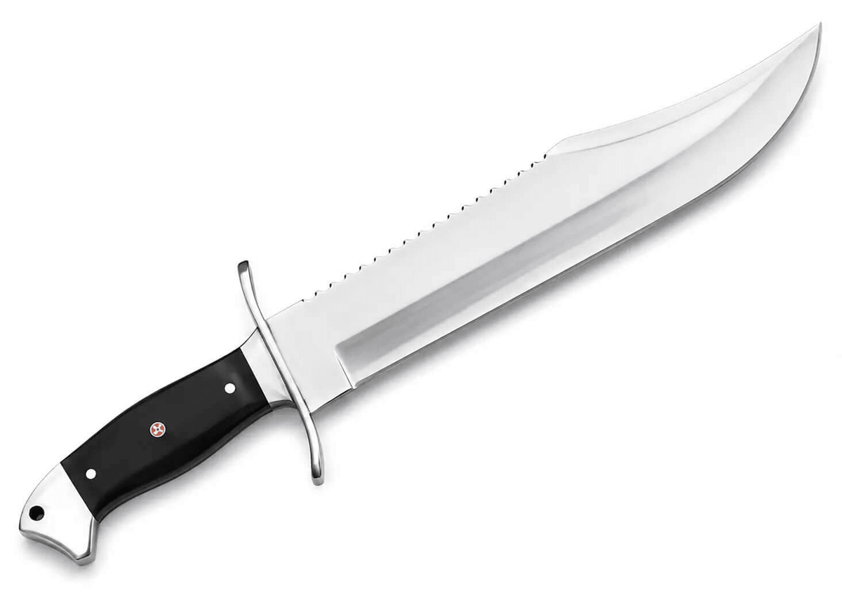 Clip Point Bowie Knife With D2 Tool Steel Full Tang Handle - Unique Blades Runner