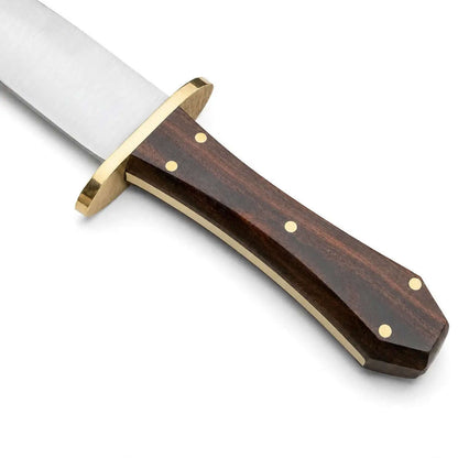 Coffin Handle Bowie Knife – Handmade Large Fixed Blade with Wood Handle - Unique Blades Runner