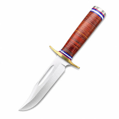 Compact Bowie Knife - D2 Blade with Brass Guard - Unique Blades Runner