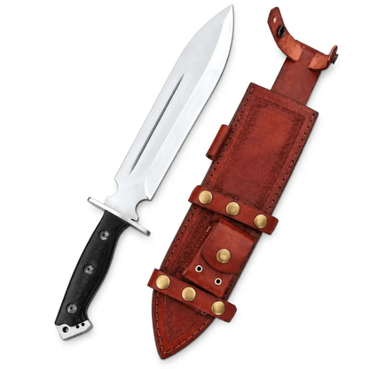 Custom Handmade Bowie Knife – Carbon Steel Blade with G10 Handle - Unique Blades Runner