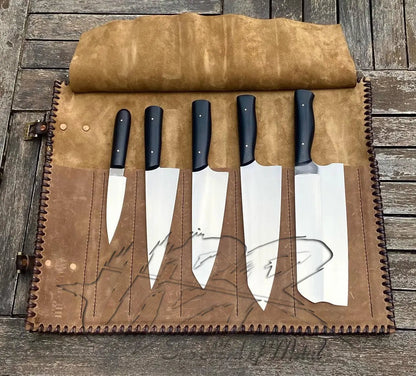 Custom Handmade D2 Tool Steel Chef Knife Set – Best Gift for Kitchen - Unique Blades Runner