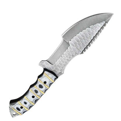 Custom Handmade Tracker Knife – Pattern Grip Handle Full Tang Blade - Unique Blades Runner