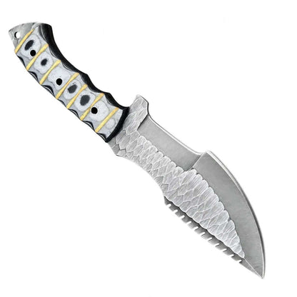 Custom Handmade Tracker Knife – Pattern Grip Handle Full Tang Blade - Unique Blades Runner