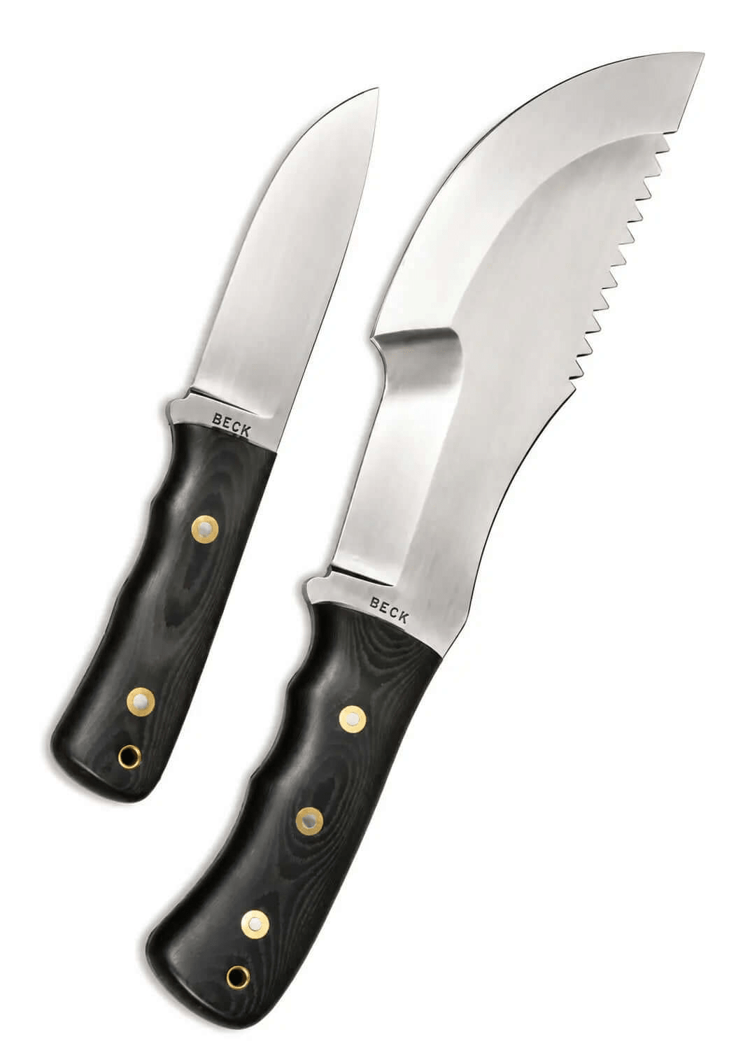 David Beck Tracker Knife - Bushcraft Knife With Leather Sheath - Unique Blades Runner