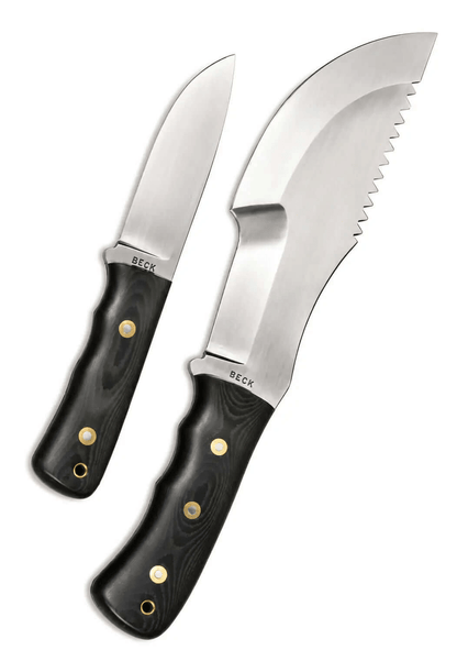 David Beck Tracker Knife - Bushcraft Knife With Leather Sheath - Unique Blades Runner
