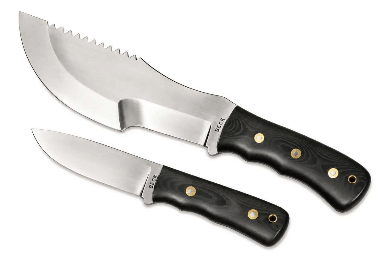 David Beck Tracker Knife - Bushcraft Knife With Leather Sheath - Unique Blades Runner