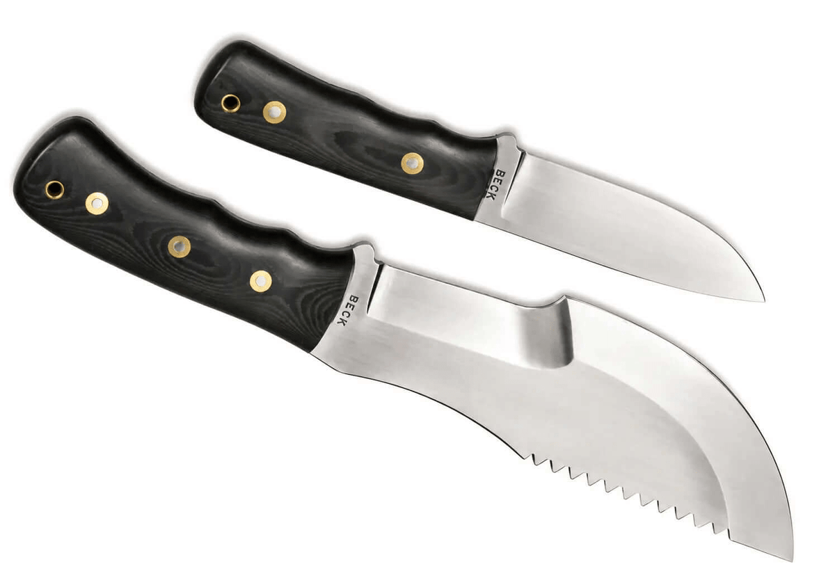 David Beck Tracker Knife - Bushcraft Knife With Leather Sheath - Unique Blades Runner