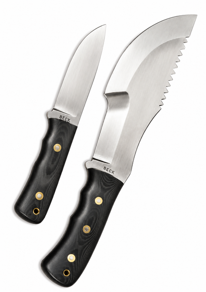 David Beck Tracker Knife - Bushcraft Knife With Leather Sheath Unique Blades Runner