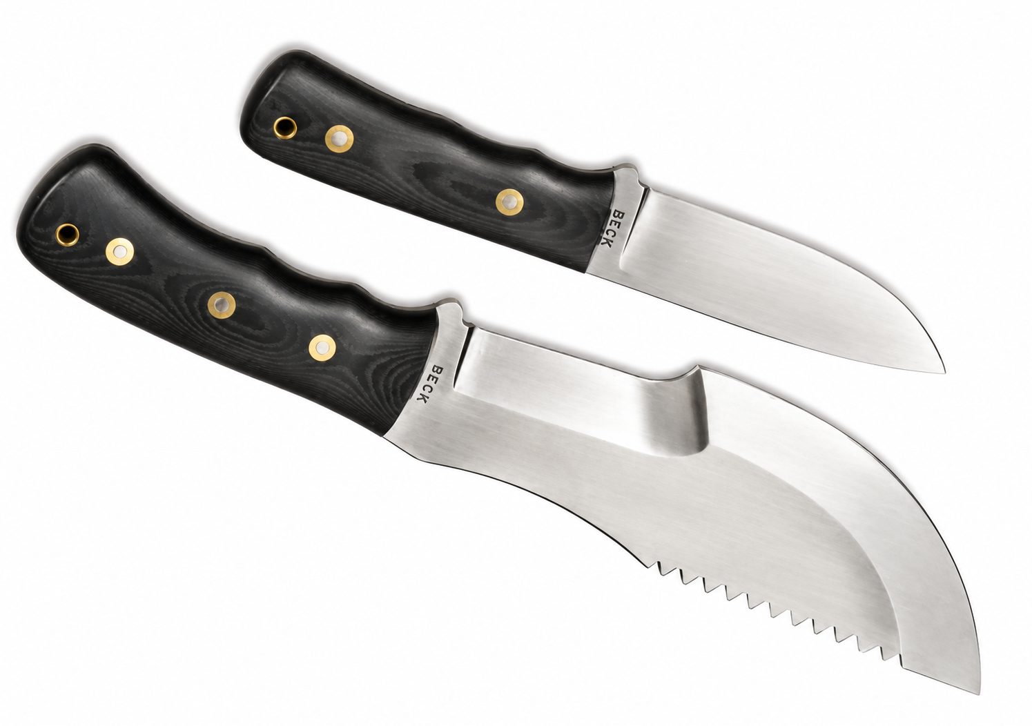 David Beck Tracker Knife - Bushcraft Knife With Leather Sheath Unique Blades Runner