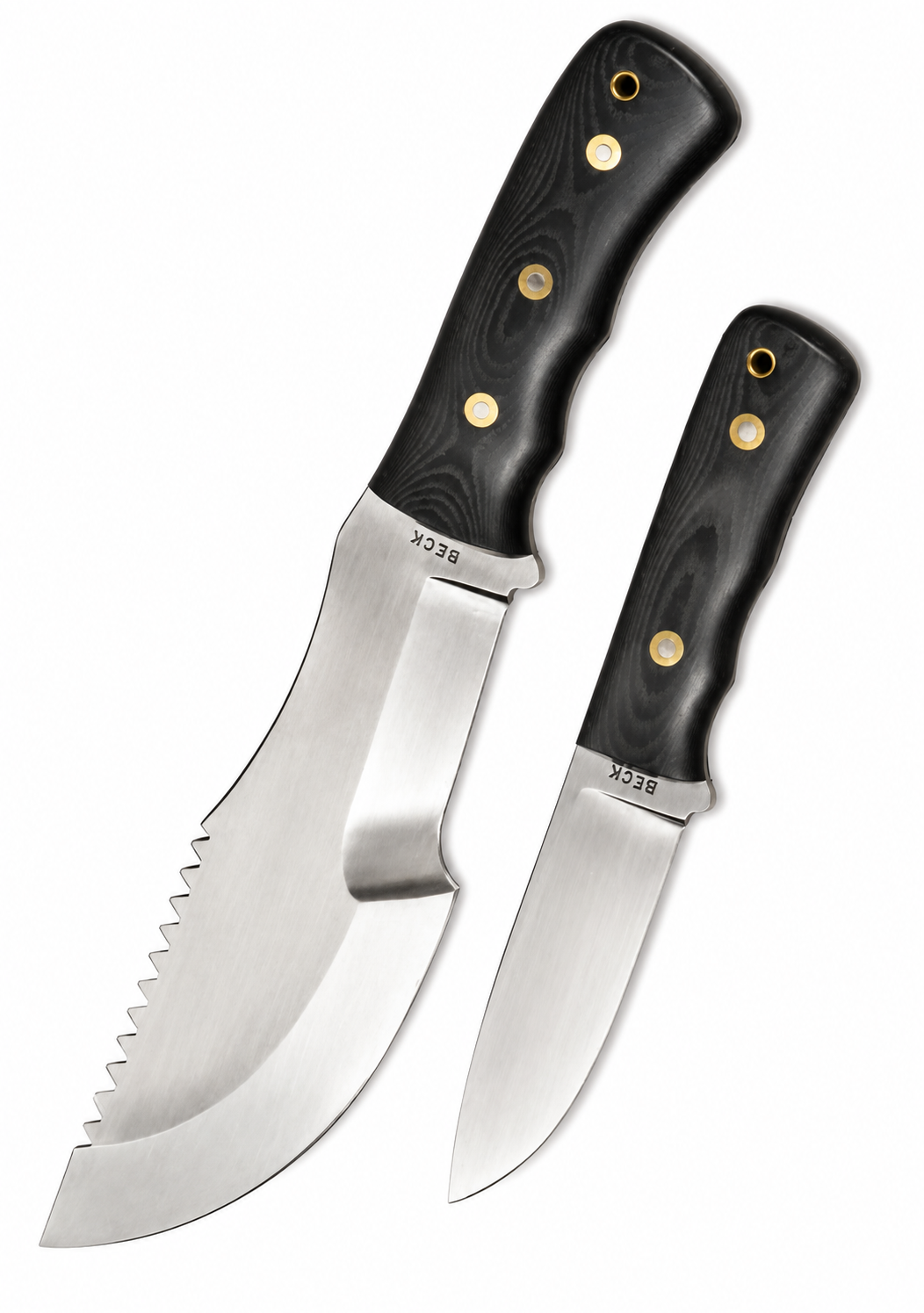 David Beck Tracker Knife - Bushcraft Knife With Leather Sheath Unique Blades Runner