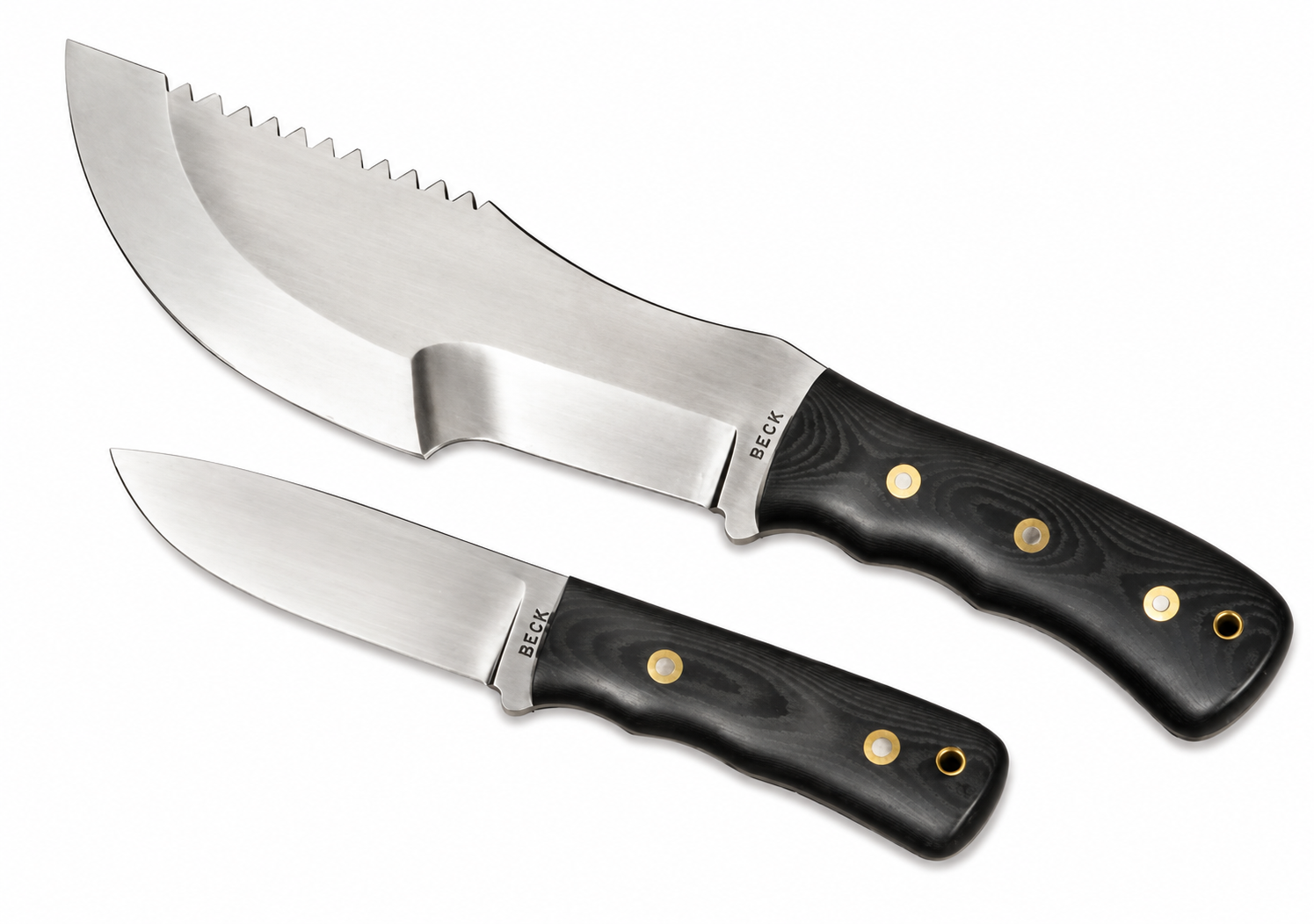David Beck Tracker Knife - Bushcraft Knife With Leather Sheath Unique Blades Runner