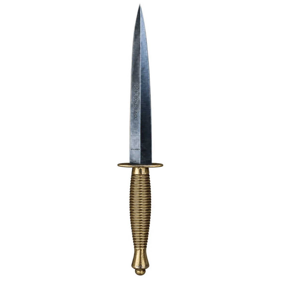 Fairbairn Sykes Knife For Sale with Brass Handle & Double Edge Blade - Unique Blades Runner