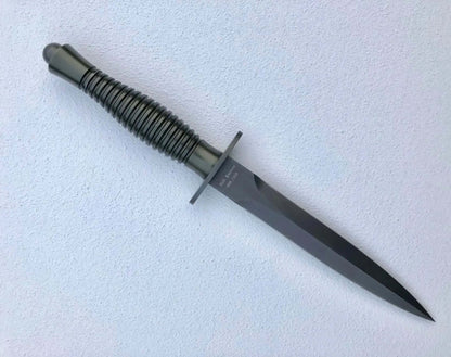 Fx-592 Fairbairn Sykes Knife - High Carbon Steel With Leather Sheath - Unique Blades Runner