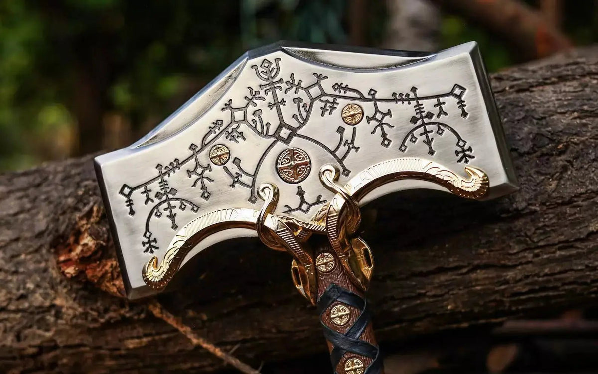 God Of War Ragnarok Mjolnir Thor’s Hammer Souvenir Replica Hammer - Unique Blades Runner