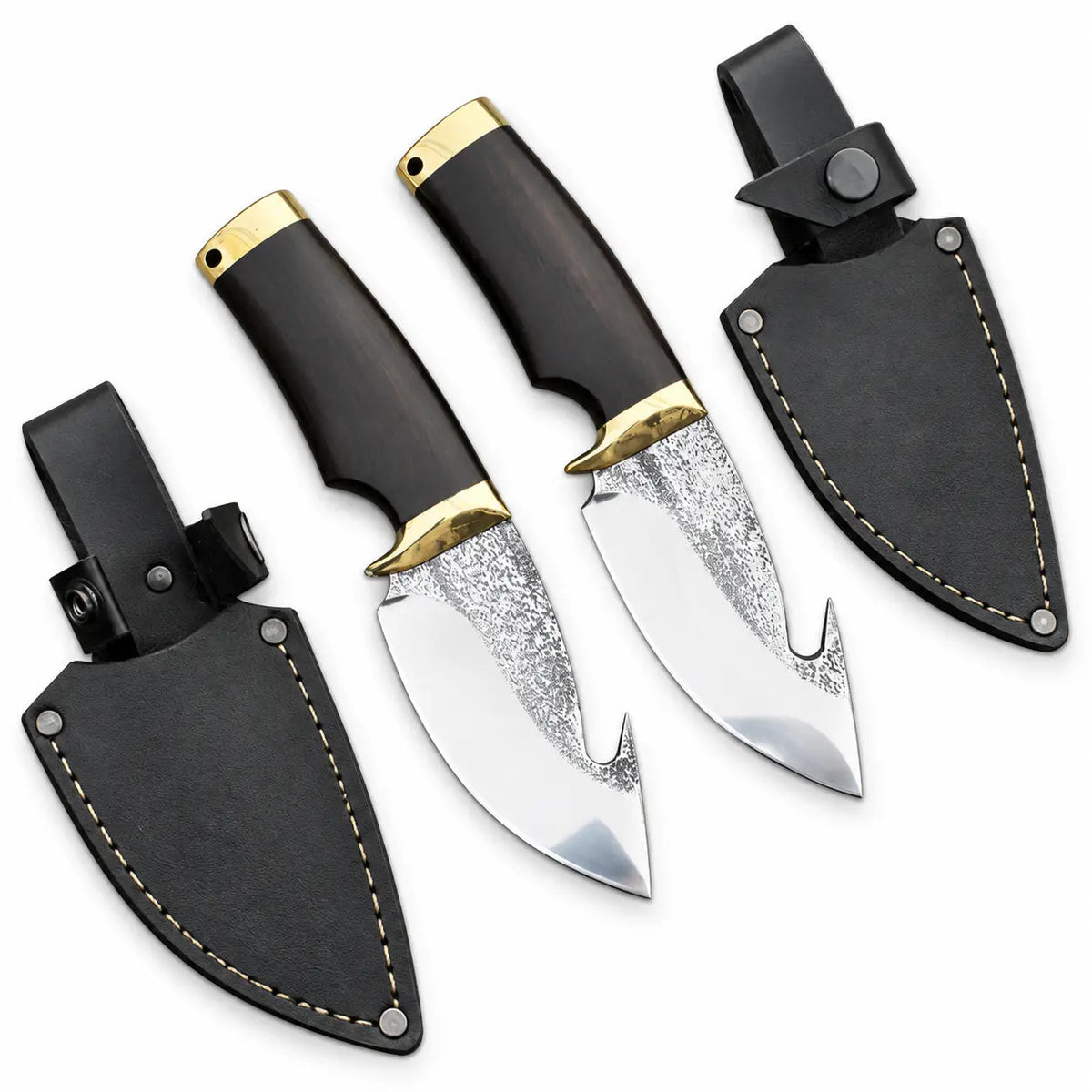 Gut Hook Skinner Knives - Set Of 2 For Hunting - Unique Blades Runner