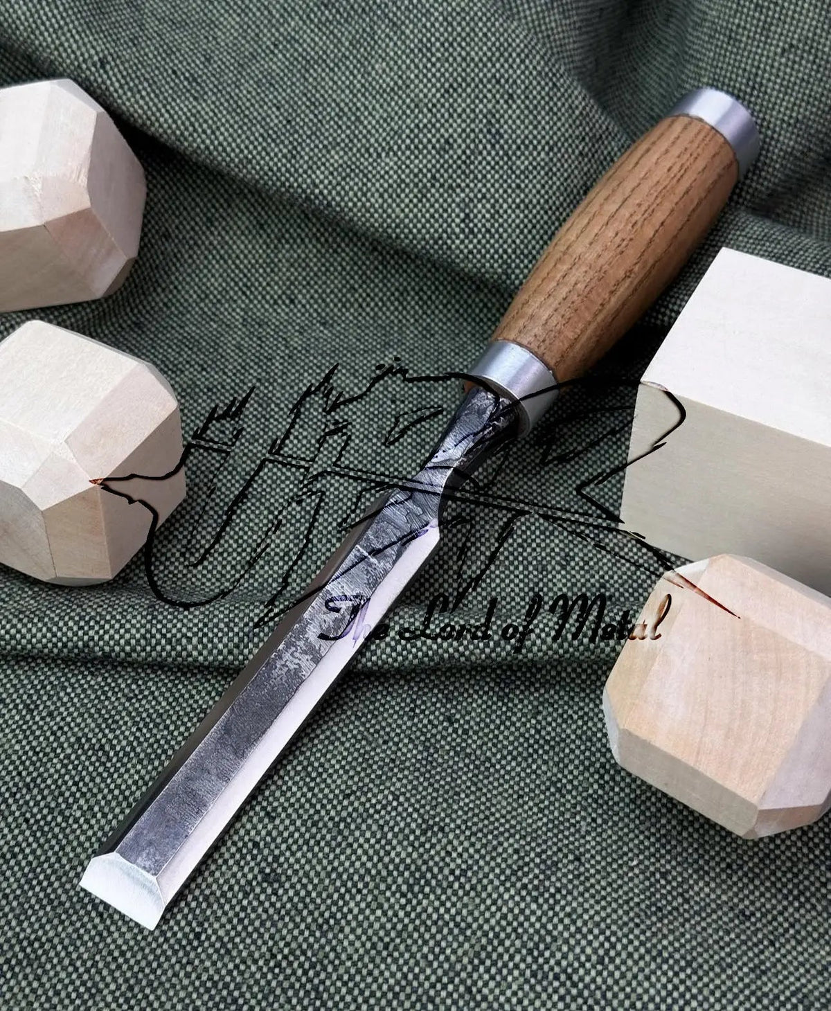 Hand Forged Carbon Steel Chisel with Wood Handle – Best Gift for Woodworkers - Unique Blades Runner