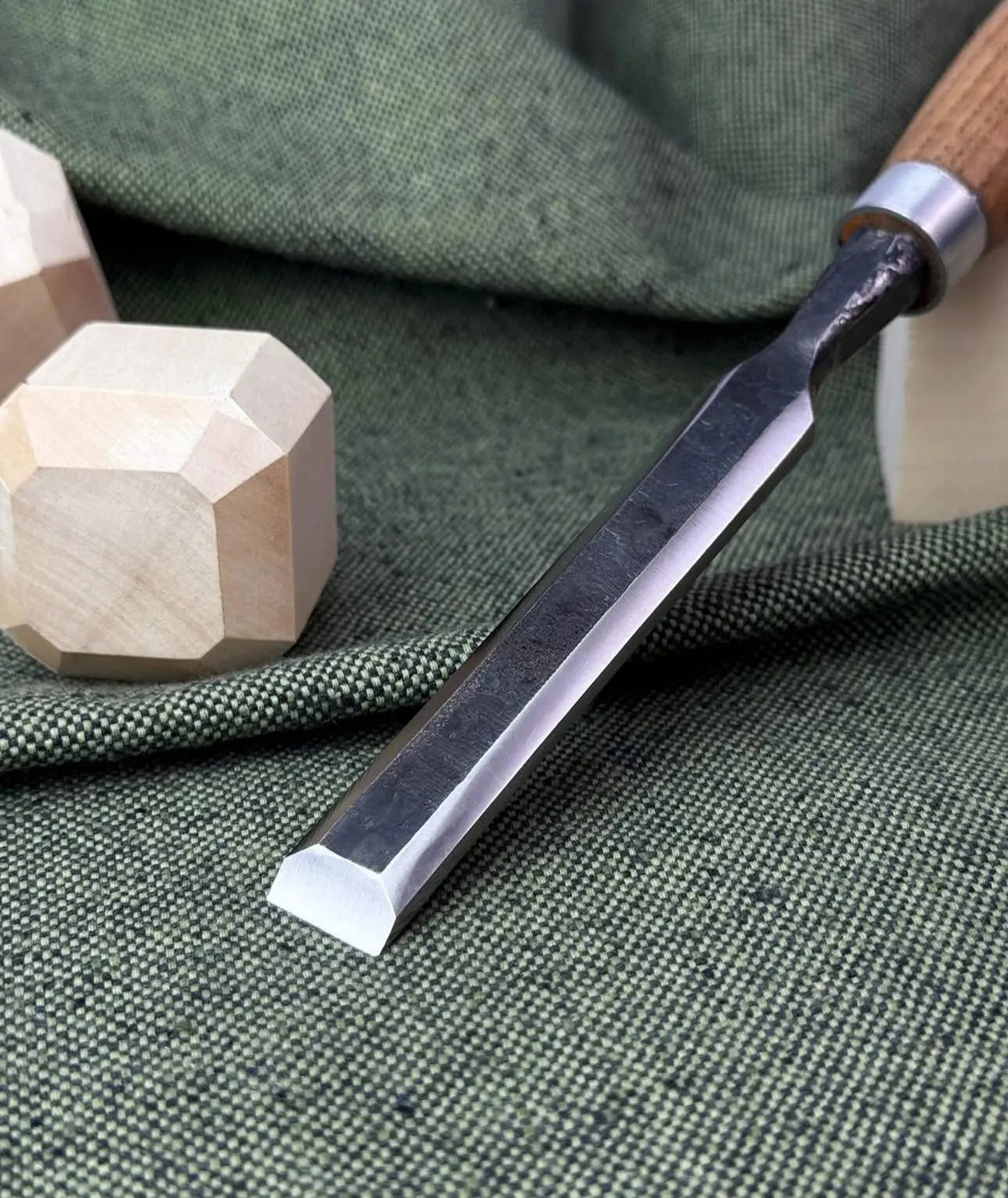 Hand Forged Carbon Steel Chisel with Wood Handle – Best Gift for Woodworkers - Unique Blades Runner