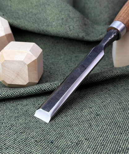 Hand Forged Carbon Steel Chisel with Wood Handle – Best Gift for Woodworkers - Unique Blades Runner