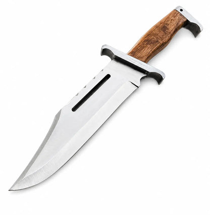 Handmade Bowie Knife – D2 Tool Steel Survival Knife with Leather Sheath - Unique Blades Runner